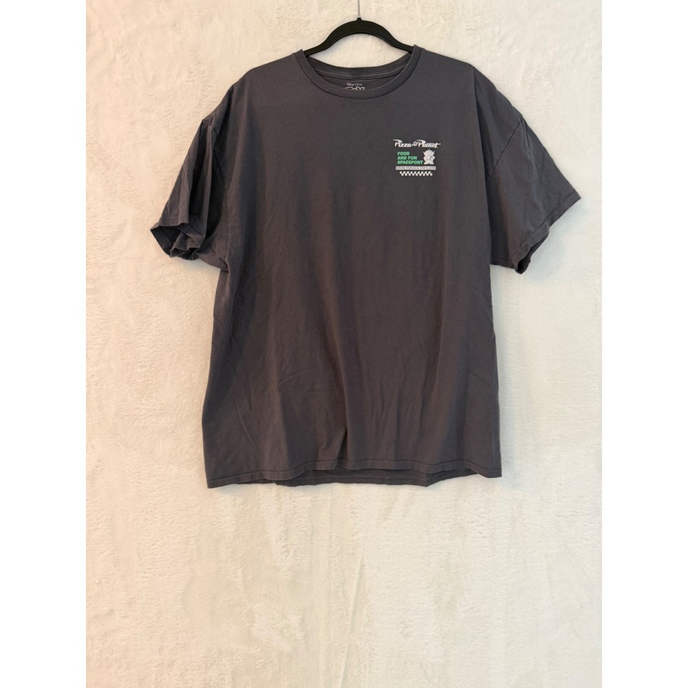Disney Pixar Toy Story Pizza Planet Alien T-Shirt XXL Charcoal Gray Graphic Tee